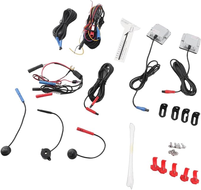 Tyenaza 12V Universal Blind Spot Detection Monitoring System Kit BSD Sensor Motorcycle BSD Blind Spot Detection System
