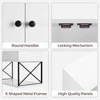 MAHANCRIS Bathroom Wall Cabinet with 2 Door and Adjustable Shelf, Farmhouse Medicine Cabinet with Towel Rack, 3-Tier Wall Mou