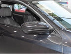 Black Right Mirror Cap Cover For Honda Civic 2016 2017 2018 2019 2020 2021 Rearview Mirror Cap Replacement (Black Right Side)