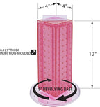 Azar Displays 700220-PNK Pink Pegboard Interlocking Counter Unit 4" x 13" On 9" Diameter Base