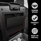 Muslogy Console Hidden Box & Cup Holder Inserts Compatible with 2025 2026 Toyota 4Runner Accessories Armrest Privacy Storage Large Opening Non-Slip Silicone Drink Stoppers Rubber Cup Holder Organizer
