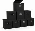Closet Organizers Fabric Storage Bins With Lids Collapsible Cube Storage Organizer Basket With Handles,Storage Boxes for Clot