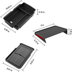 3PCS Center Console Organizer for 2023 2024 2025 2026 Honda CR-V & CR-V Hybrid Accessories, Custom Fit Armrest Tray, Console Tray and Hidden Storage Box, ABS Material