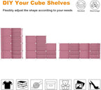 AWTATOS Closet Organizer 8 Cube Storage Shelves Clothes Organizers Closet Storage Stackable Cubby Shelving for Closet Bedroom