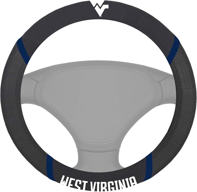 FANMATS NCAA Unisex-Adult Embroidered Steering Wheel Cover