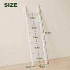 Blanket Ladder Towel Racks For Bathroom 5 Layers Towel Holder 100% Bamboo Wood Sturdy Construction No Need Wall Drilling Quil