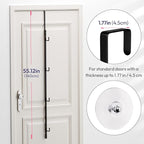 HapiRm Over Door Hat Rack - 2 Packs Hat Organizer with 8 Hooks Design, Hanging Baseball Cap Organizer Storage Holds Up to 40 