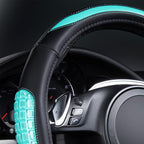 Flying Banner car Steering Wheel Cover Gel Massage Velvet Cool Warm Universal Size 15 inches SUV Truck Anti Slip Odorless Sum