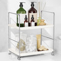 FSyueyun 2-Tier Bathroom Countertop Organizer, Tool-Less Installation Premium Plastics Makeup Shelf Organizer Perfume Skincar