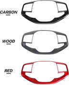 YOUTOOCAR Steering Wheel Button Frame Cover Compatible with Kia K4 2025,Kia EV6 2025,Kia Sportage 2026,Kia EV3 2026,Kia EV4 Accessories (Red)