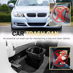 Large Black Car Trash Can Waterproof & Leakproof Car Garbage Bin with Floor Mat Clip, Anti-Slip Design, Portable Auto Trash Container for Car, SUV, Truck, or Van Durable & Easy to Clean
