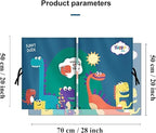 Car Sun Shade for Baby - EOHMAK Car Side Window Sun Shade Cover Upgrade Double Opening Car Interior Curtain Sun Blocker Blind (Dinosaur Family, 2 Pack)