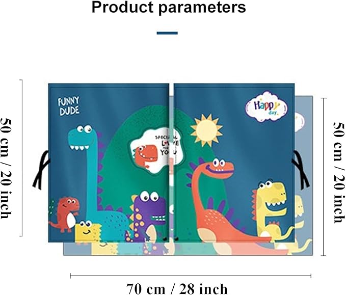Car Sun Shade for Baby - EOHMAK Car Side Window Sun Shade Cover Upgrade Double Opening Car Interior Curtain Sun Blocker Blind (Dinosaur Family, 2 Pack)