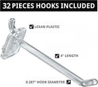 Azar Displays 701414-CLR-4C32 Rotating Countertop Display Kit with Peg Hooks Included, 14 Inches Wide x 14 Inches Deep x 20 I
