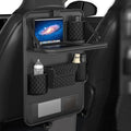 Universal Car Backseat Organizer with Tablet Holder & Foldable Tray - Heavy-Duty Kick Mats Seat Protector for Kids, Waterproof Multi-Pocket Storage for Road Trips, Cars, SUVs