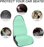 2PCS Car Towel Seat Cover, Waterproof Sweating Non-Slip Premium Soft Towel Carseat Protector, Universal Machine Washable Car 