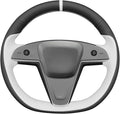 MEWANT Hand Stitched Tesla Model S(O-Shaped) Steering Wheel Cover Wrap for Tesla Model S 2021-2023 / Model X 2021-2023 Steering Wheel Accessories
