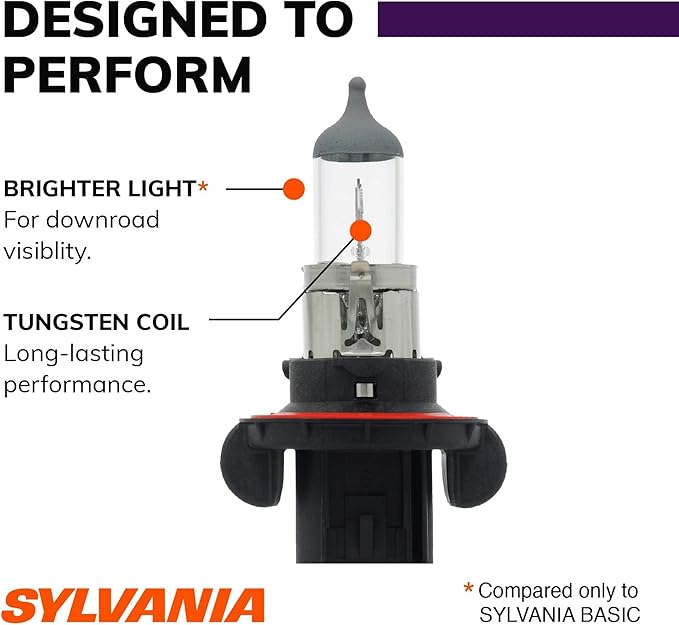SYLVANIA - H13 XtraVision - High Performance Halogen Headlight Bulb, High Beam, Low Beam and Fog Replacement Bulb (Contains 2
