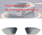 Compatible with Tesla Model 3 Side Mirror Cover Replacement 2017 2018 2019 2020 2021 2022 2023 2024, Left & Right Side Rearview Mirror Cover Cap for Model 3 Accessories(White) 2pcs
