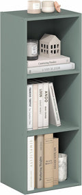 Furinno LUDER Book Shelf, 3-Cube Bookshelf, Bookcase with Open Shelves, 9.3 x 12 x 31.5, Easy Assembly, for Living Room, Bedr