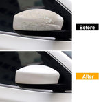 Moonlinks Compatible with Nissan Sentra 2013 2014 2015 2016 2017 2018 2019 Right Side Mirror Cover Replacement, White Primer Right Passenger Side Door Rearview Mirror Cap Trim