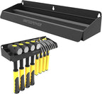 UNITEDPOWER Hammer Holder, Wall Mount Storage Rack Organizer for Workshop, Shed, Garage, Home, Fit Most of Hammer or Small To