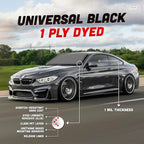 United Universal Black 1Ply Window Tint Film - 24" x100', 50% VLT Dyed PET Film, Deep Black Shade, 99% UV Block, Privacy & Interior Protection Film for Car, Truck, SUV, Home – Heat & Glare Control