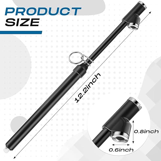 Tallew 20 Pack Dual Head Tire Pressure Gauge Heavy Duty Air Pressure Tire Gauge for Auto Truck Car RV Van Gage Range 10-150PSI, 1-10Bar (Black)