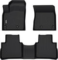 VIWIK Floor Mats Fit for Nissan Rogue 2025 2024 2023 2022 2021 (No Sport Models), Car Mats All Weather Custom Floor Liners Front & Rear, TPE Rubber Car Accessories Black