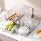 clear Drawer-Type Plastic Storage Box Bins Organizer，Family First Aid Kits Medicine cabinet Box Organizer,Closet ，Shelf，Ointm