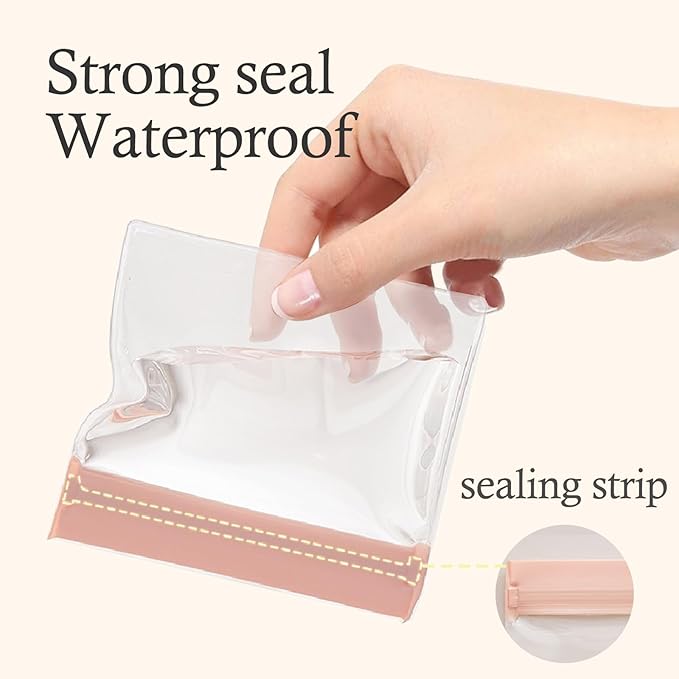 30 PCS Clear Plastic EVA Anti Tarnish Jewelry Storage Bags, Zip Ziplock Jewelry Pouches for Selling & Gift, Little Mini Trave