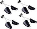 UPSTORE 4 Pairs Black Mens Plastic Adjustable Adult Shoe Tree Stretcher Boots Holder Shaper Support Practical Portable Shoe S
