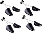 UPSTORE 4 Pairs Black Mens Plastic Adjustable Adult Shoe Tree Stretcher Boots Holder Shaper Support Practical Portable Shoe S