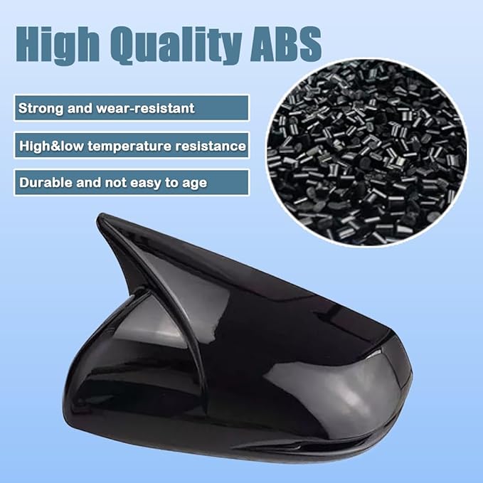 XITER Rear View Side Mirror Cover Side Mirror Cap for Honda CRV 2017 2018 2019 2020 2021 2022,Glossy Black