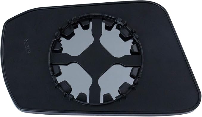 TRQ Driver Side Mirror Glass with Backing Plate Non-Heated Snap On Fits 2013-2018 Nissan Altima NI1324108