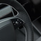 MEWANT DIY Stitching Steering Wheel Cover Wrap for Tesla Model 3 Highland 2023-2025/Model Y 2025 Highland for Tesla Model 3/Model Y Accessories