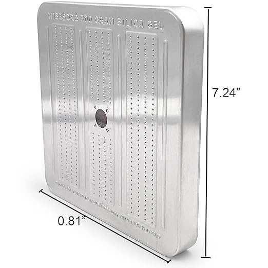 4 Packs 500 Gram Desiccant Canisters, Indicating & Rechargeable Gun Safe Dehumidifier, Portable Desiccant Canister, Silica