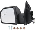 JDMSPEED Left Drive Side View Mirror Power Heated LED Signal Textured Black Left LH Compatible with 2015-2020 Ford F150 FL3Z-