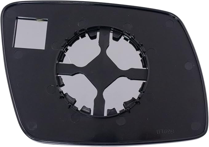 TRQ Driver Side Mirror Glass with Backing Plate Power Clear Snap-On for 2009-2019 Dodge Journey