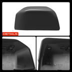 A-Premium Passenger Side Rearview Mirror Cover Cap - Compatible with Ford F-150 F150 2015-2020 - Smooth Black