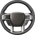 MEWANT Hand Stitch Steering Wheel Cover for Ford F150 F250 F350 Expedition 2018-2021 Ford F150 Truck Steering Wheel Wrap