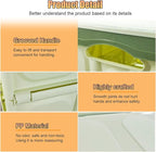 Car Trunk Organizer, Foldable Plastic Cargo Storage Box with Lid, Large Car Tool Container with Handles, Universal Automotive