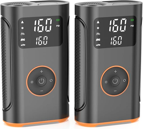 (New Upgrade) ZSX Tire Inflator Portable Air Compressor-160 PSI Air Pump with Memory Function, Electric Bike Pump with Tire