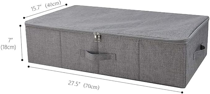 iwill CREATE PRO Folding Washable Dustproof Under bed Storage Bins with Lids, Underbed Storage Containers for Closet, Wardrob