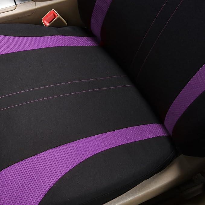 Flying Banner Car Seat Covers Front Seats and Rear Bench Mesh Fabric Rear Bench Split Polyester Cover Easy Installation SUV C