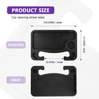 Car Steering Wheel Desk Tray for Laptop and Eating 2 in 1 Multipurpose Travel Accessory with Drink and Pen Holder Compatible with Most Vehicles