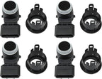 XQSMWF 4Pcs Bumper Parking Sensor and Retainer Fit for Acura MDX RLX 2014-2016 TLX 2015-2016 3.5L, Replace 39680TZ5A01 39681TZ5A0 39680-TZ5-A01 Parking Aid Sensor Black