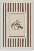 Vintage Western Wall Art Striped Rodeo Decor Southwest Cowboy Poster Canvas Prints Retro Stamp Mid West Mid Century Artwork P