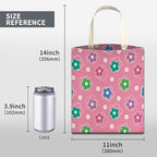 Car Trash Can, Cute Car Trash Bag, Hanging Car Organizer and Storage Bag, Trash Bin for Car Accessories, Vehicle, Travelling, Camping Pink Cute Flowers