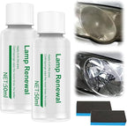 Auto Long-Lasting Effective Headlight Repair Fluid, Car Headlight Restoration Kit Headlight Cleaner and Cleaning Sponge, Automotive Headlight Lens Restorer Headlight Polishing Fluid (50ML, 2 Sst)